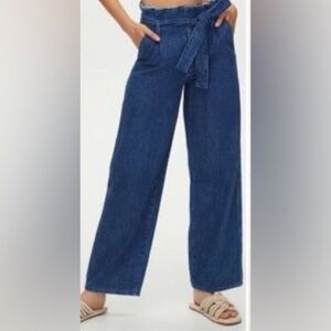 Wilfred Free Solace Paperbag High Waist Wide Leg Organic Cotton Jean 4